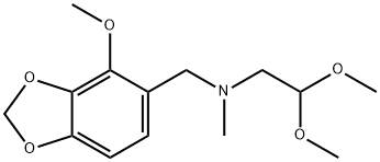 N-(2,2-DiMethoxyethyl)-4-Methoxy-N-Methyl-1,3-benzodioxole-5-MethanaMine 化学構造式