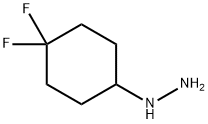 (4,4-difluorocyclohexyl)hydrazine, 1082745-52-5, 结构式