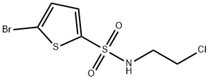 5-溴-噻吩-2-磺酸(2-氯-乙基)-酰胺 结构式