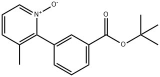 2-(3-(叔丁氧基羰基)苯基)-3-甲基吡啶-1-氧化物 结构式