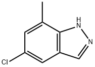 5-氯-7-甲基-1氢-吲唑 结构式