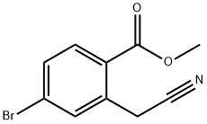 4-溴-2-氰基苯甲酸甲酯,1083181-36-5,结构式
