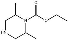 Ethyl 2,6-diMethylpiperazine-1-carboxylate Structure