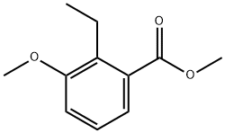 2-乙基-3-甲氧基苯甲酸甲酯 结构式