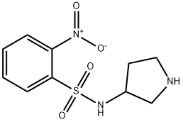 2-Nitro-N-(pyrrolidin-3-yl)benzenesulfonaMide Struktur