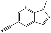 1-METHYL-1H-PYRAZOLO[3,4-B]PYRIDINE-5-CARBONITRILE Structure