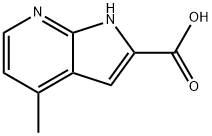 4-Methyl-7-azaindole-2-carboxylic acid 化学構造式