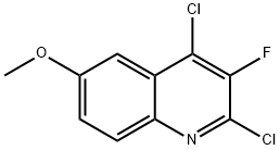 Quinoline, 2,4-dichloro-3-fluoro-6-Methoxy- Structure