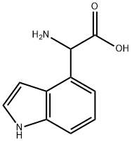 ALPHA-氨基-1H-吲哚-4-乙酸, 108763-36-6, 结构式