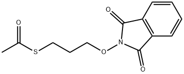 Ethanethioic Acid S-[3-[(1,3-Dihydro-1,3-dioxo-2H-isoindol-2-yl)oxy]propyl] Ester, 1088-37-5, 结构式