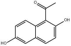 1-Acetyl-2,6-dihydroxynaphthalene 化学構造式