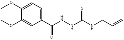 Benzoic acid, 3,4-diMethoxy-, 2-[(2-propen-1-ylaMino)thioxoMethyl]hydrazide Structure