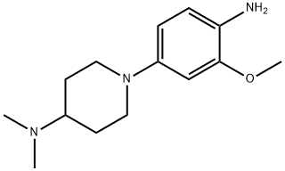 1-[4-氨基-3-(甲基氧基)苯基]-N,N-二甲基-4-哌啶胺,1089279-91-3,结构式
