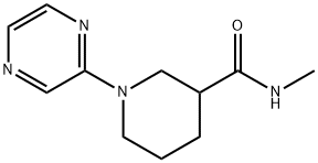 1-吡嗪-2-基-哌啶-3-羧酸甲基酰胺,1090563-03-3,结构式