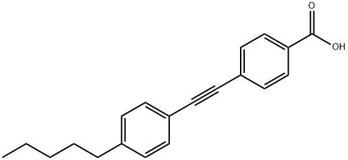 4-((4-pentylphenyl)ethynyl)benzoic acid Struktur