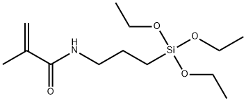 (3-METHACRYLAMIDOPROPYL)TRIETHOXYSILANE, tech-95 化学構造式
