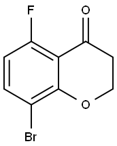 8-BroMo-5-fluoro-2,3-dihydro-4H-chroMen-4-one Struktur