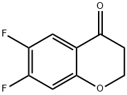 6,7-difluorochroman-4-one Struktur