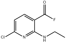 6-Chloro-2-(ethylaMino)pyridine-3-carbonyl Fluoride Struktur