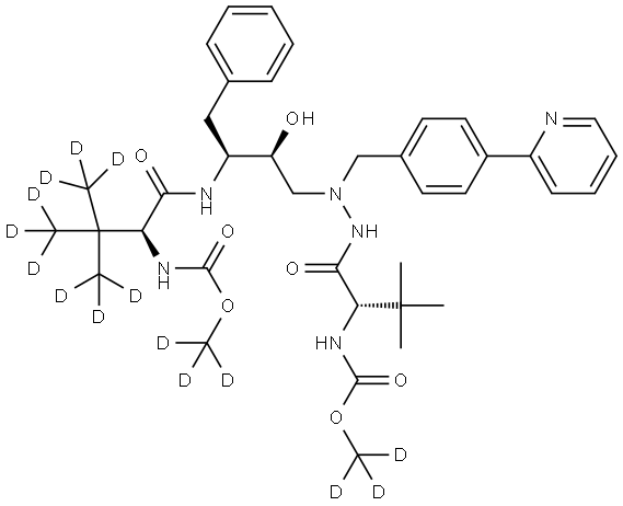 Deuterated Atazanivir 化学構造式