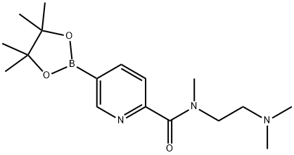 N-(2-(diMethylaMino)ethyl)-N-Methyl-5-(4,4,5,5-tetraMethyl-1,3,2-dioxaborolan-2-yl)picolinaMide 化学構造式