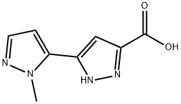 2'-Methyl-1h,2'h-3,3'-bipyrazole-5-carboxylic acid Struktur