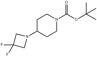 4-(3,3-二氟氮杂环丁烷-1-基)哌啶-1-羧酸叔丁酯,1093066-74-0,结构式