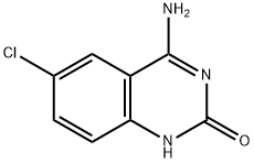 4-氨基-6-氯喹唑啉-2(1H)-酮 结构式