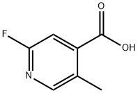 2-FLUORO-5-METHYLISONICOTINIC ACID Struktur