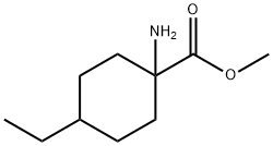 Methyl 1-aMino-4-ethylcyclohexanecarboxylate 化学構造式