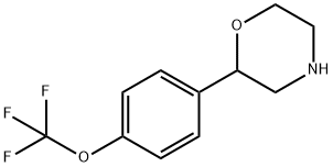 2-(4-(TrifluoroMethoxy)phenyl)Morpholine 化学構造式