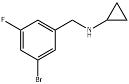 N-(3-broMo-5-fluorobenzyl)cyclopropanaMine Structure
