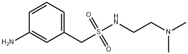 1-(3-aMinophenyl)-N-(2-(diMethylaMino)ethyl)MethanesulfonaMide 化学構造式