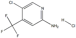5-クロロ-4-(トリフルオロメチル)ピリジン-2-アミン塩酸塩 化学構造式