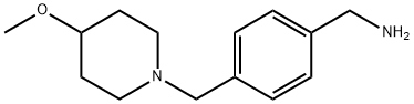 (4-((4-Methoxypiperidin-1-yl)Methyl)phenyl)MethanaMine Struktur