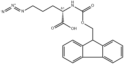 (S)-5-叠氮-2-(芴甲氧羰基-氨基)戊酸,1097192-04-5,结构式