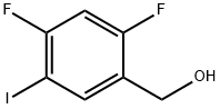 (2,4-二氟-5-碘苯基)甲醇 结构式