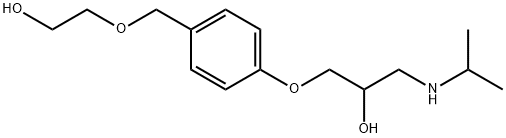 1-[4-[(2-羟基乙氧基)甲基]苯氧基]-3-[异丙基氨基]-2-丙醇, 109791-18-6, 结构式