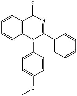 1-(4-甲氧苯基)-2-苯基喹唑啉-4(1H)-酮, 1099-99-6, 结构式