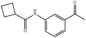 Cyclobutanecarboxylic acid (3-acetyl-phenyl)-aMide Struktur