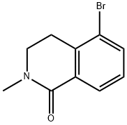 5-ブロモ-2-メチル-3,4-ジヒドロイソキノリン-1(2H)-オン 化学構造式