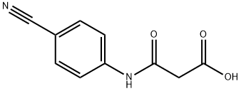 3-((4-cyanophenyl)aMino)-3-oxopropanoic acid Struktur