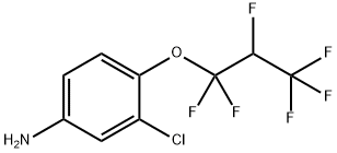 3-Chloro-4-(1,1,2,3,3,3-hexafluoropropoxy)benzenamine Struktur