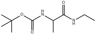 tert-Butyl N-[1-(ethylcarbaMoyl)ethyl]carbaMate Structure