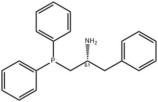 (R)-1-(diphenylphosphino)-3-phenylpropan-2-aMine Struktur