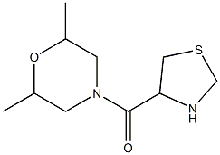 (2,6-diMethylMorpholino)(thiazolidin-4-yl)Methanone Structure