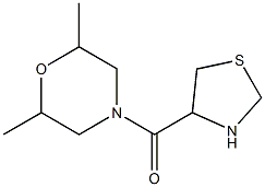 (2,6-diMethylMorpholino)(thiazolidin-4-yl)Methanone Struktur