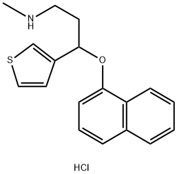 Duloxetine Related Compound F (10 mg) ((S)-N-Methyl-3-(naphthalen-1-yloxy)-3-(thiophen-3-yl)propan-1-amine hydrochloride)|三乙酰度洛西丁盐酸(度洛西汀相关物质F)