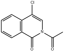 2-乙酰基-4-氯异喹啉-1(2H)-酮 结构式