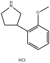 3-(2-Methoxyphenyl)pyrrolidine hydrochloride Struktur